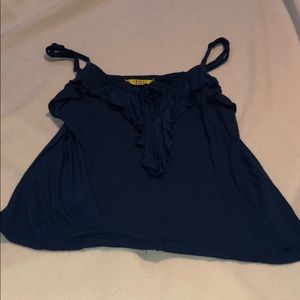 Blue upscale tank top